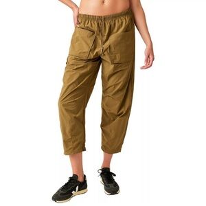 Free People Fly By Night Outdoor Utility Studio Pant Oregano Green Khaki Small
